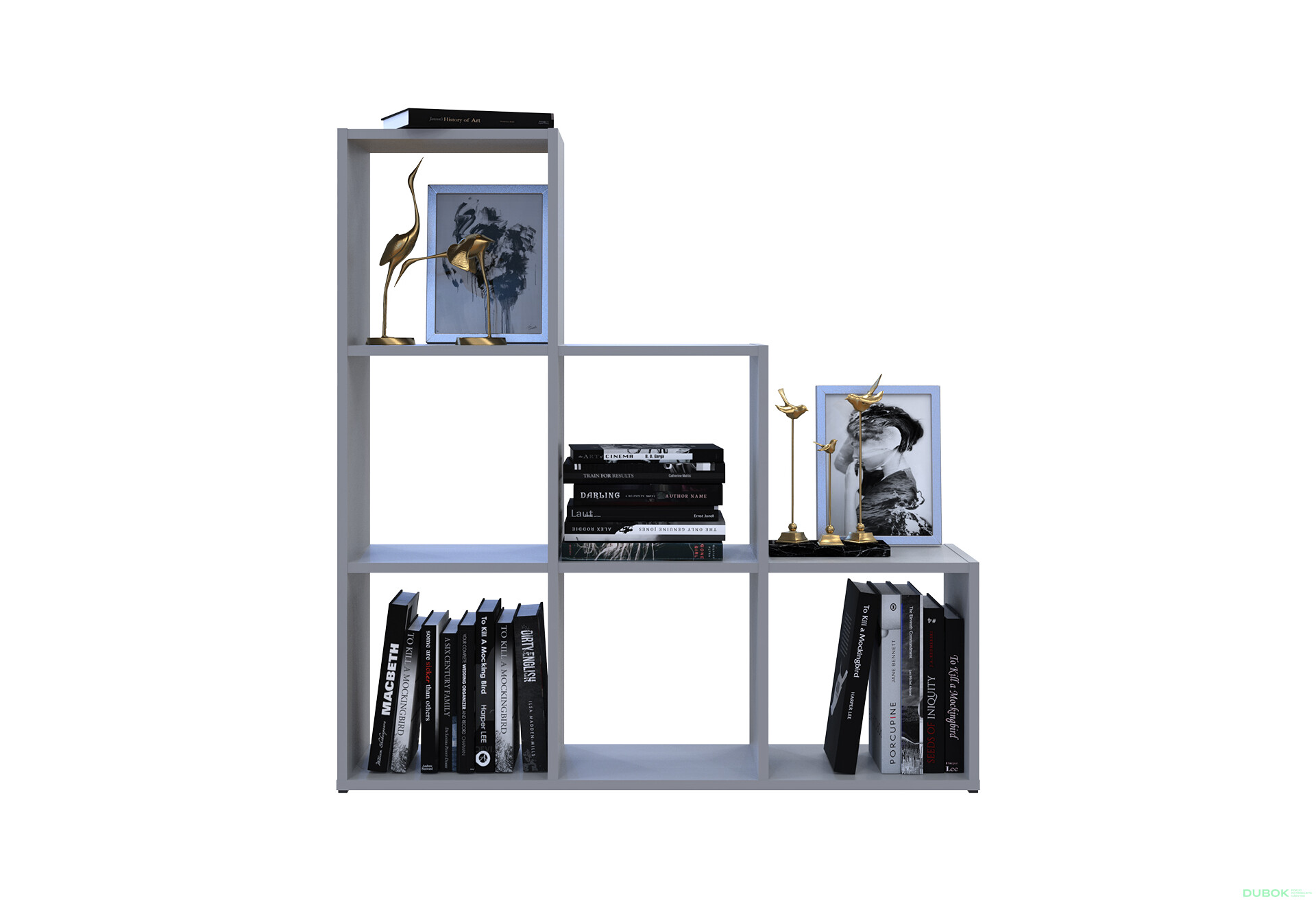 Regál otvorený Step 3х3 102.6х28.8х106.1 sivý - Fotografia 5 Fotografia 5 - Regál otvorený Step 3х3 102.6х28.8х106.1 sivý
