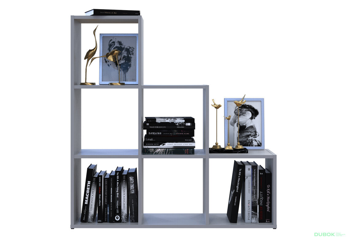 Regál otvorený Step 3х3 102.6х28.8х106.1 sivý - Fotografia 5 Fotografia 5 - Regál otvorený Step 3х3 102.6х28.8х106.1 sivý