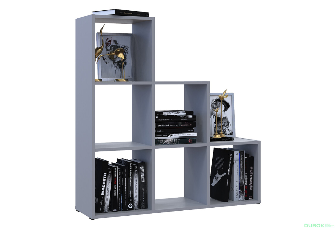 Regál otvorený Step 3х3 102.6х28.8х106.1 sivý - Fotografia 6 Fotografia 6 - Regál otvorený Step 3х3 102.6х28.8х106.1 sivý