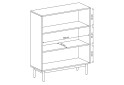 Fotografia 3 - Komoda BKD104 jackson hickory / grafit Basic
