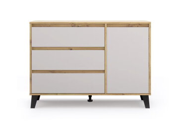 Komoda Borg 1d3s dub artisan / kašmír