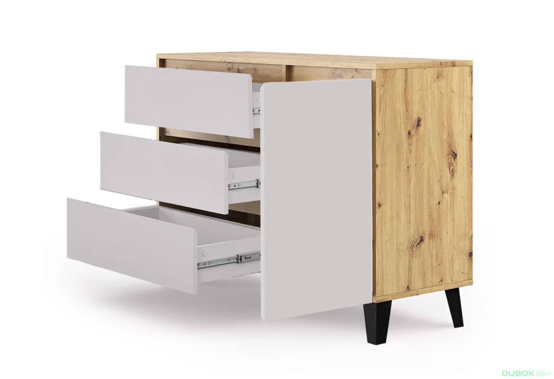 Fotografia 4 - Komoda Borg 1d3s dub artisan / kašmír