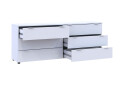 Fotografia 3 - Komoda Ron 9 s 6 zásuvkami 160х38х62 biely