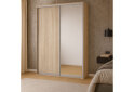Fotografia 4 - Skriňa 2D 1500x600x2400, DTD + zrkadlo, Svetlý dub sonoma