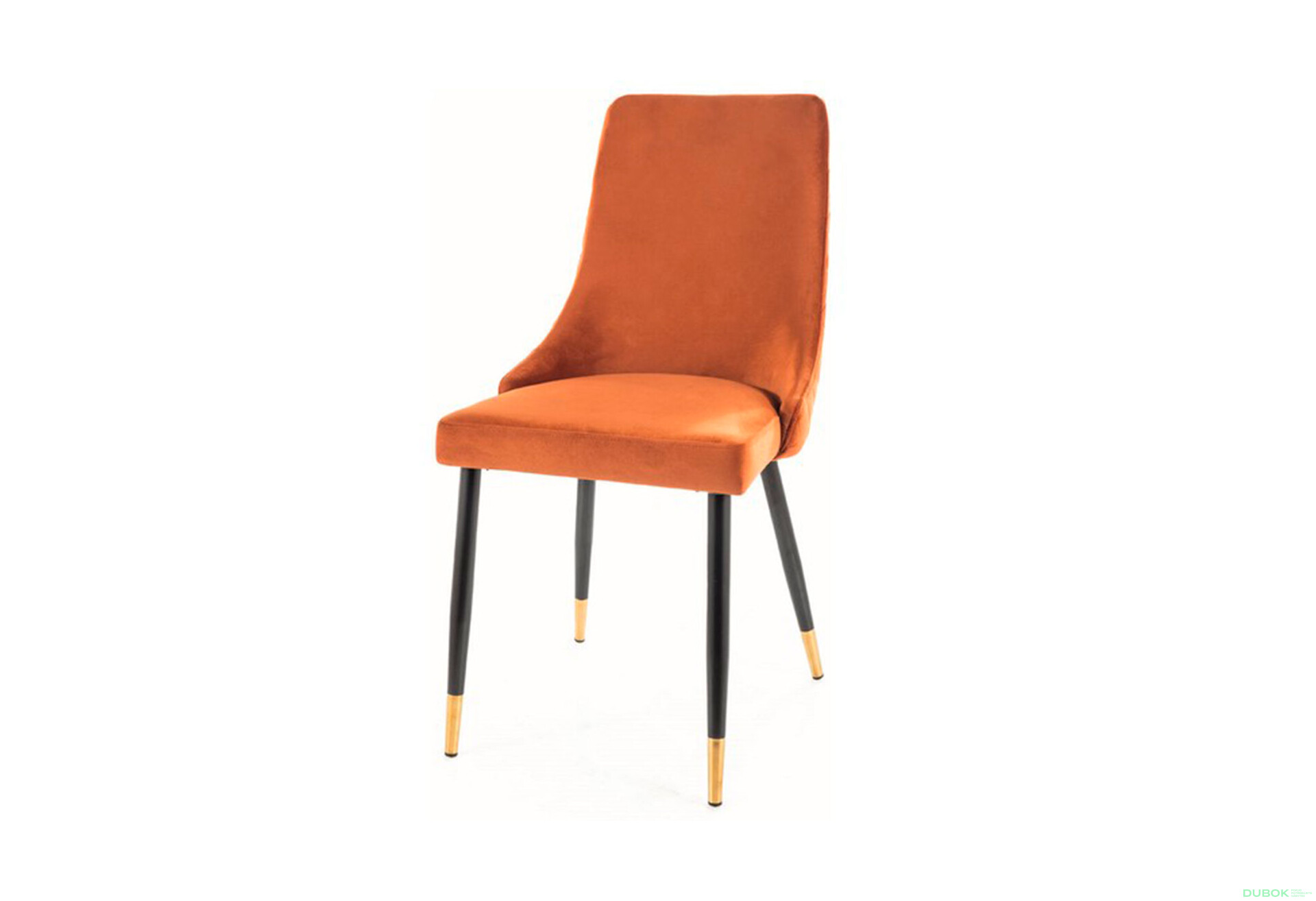 Fotografia 1 - Stolička Piano Velvet škorica Bluvel 4215, kov čierny / zlatý