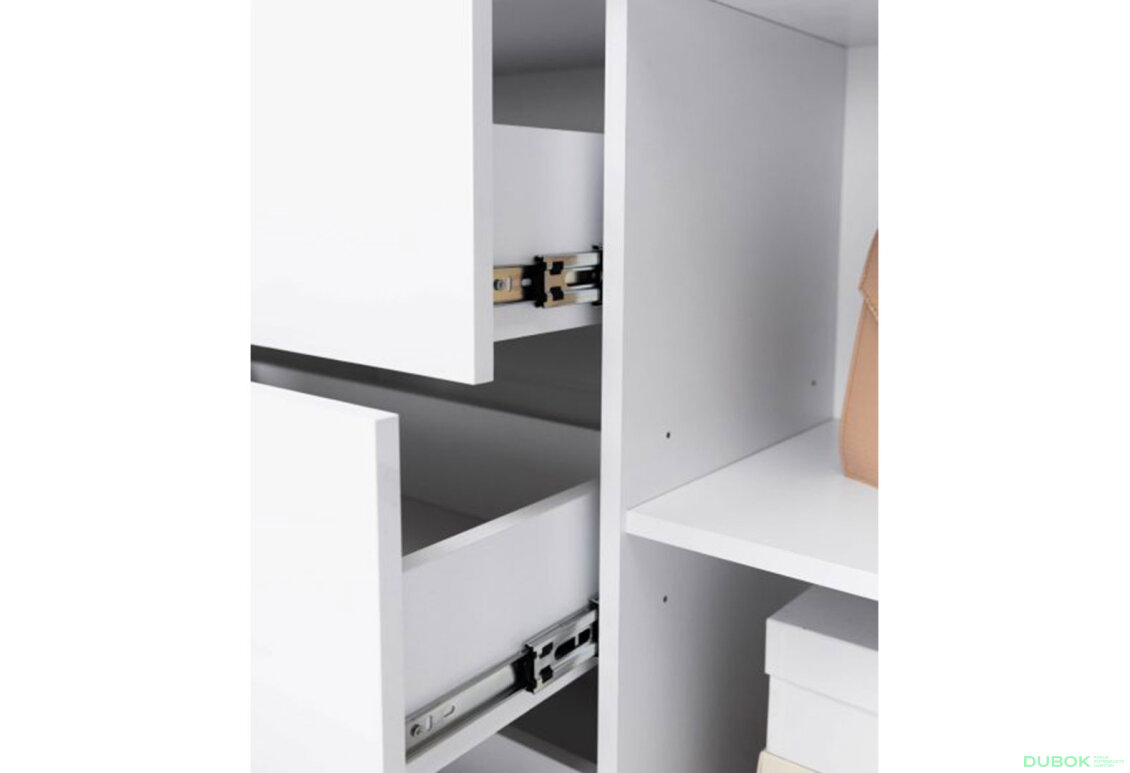 Fotografia 5 - Komoda Roma Color 2 dvere 3 šírky 2,0 m biely lesk