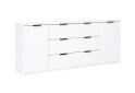 Fotografia 3 - Komoda Roma Color 2 dvere 3 šírky 2,0 m biely lesk