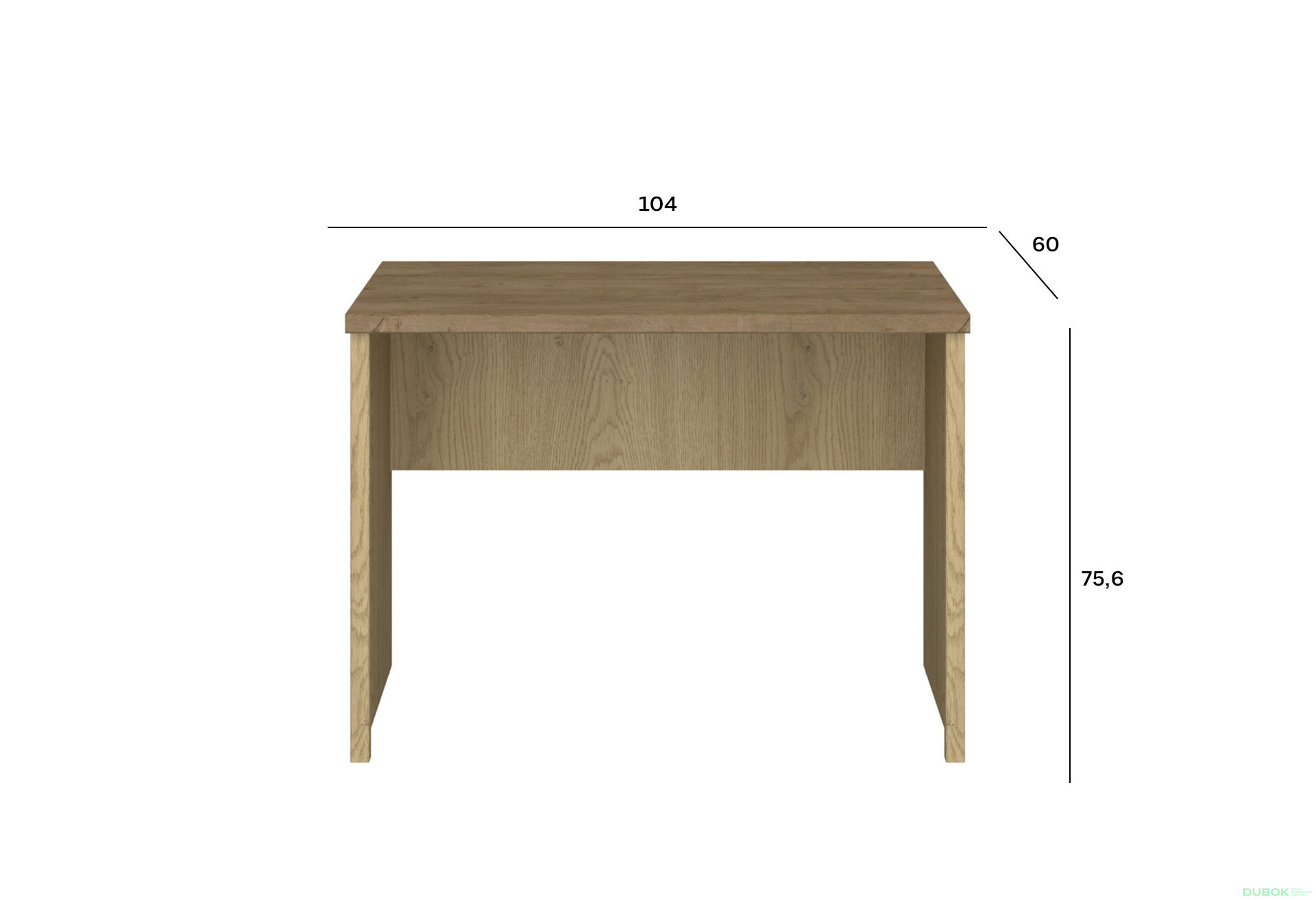 Fotografia 4 - Písací stôl dub cremona / dub lefkas Denzel