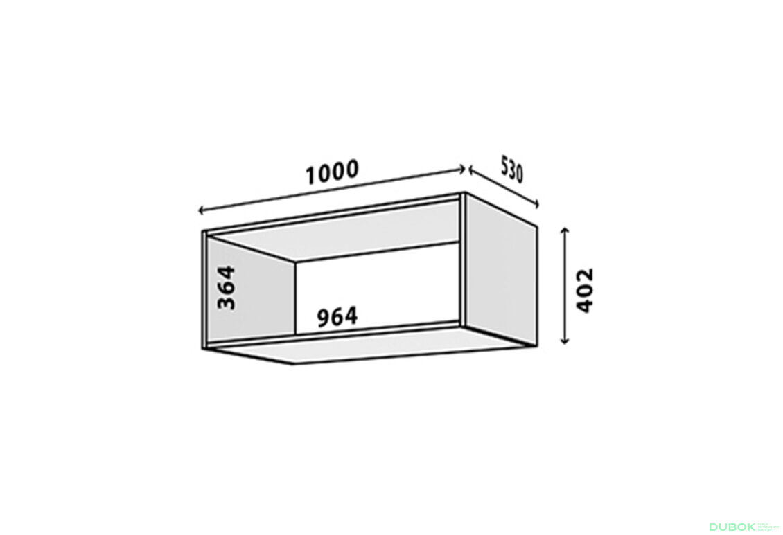 Fotografia 2 - Modul №21 A-1000x400 DTD 18 mm biely