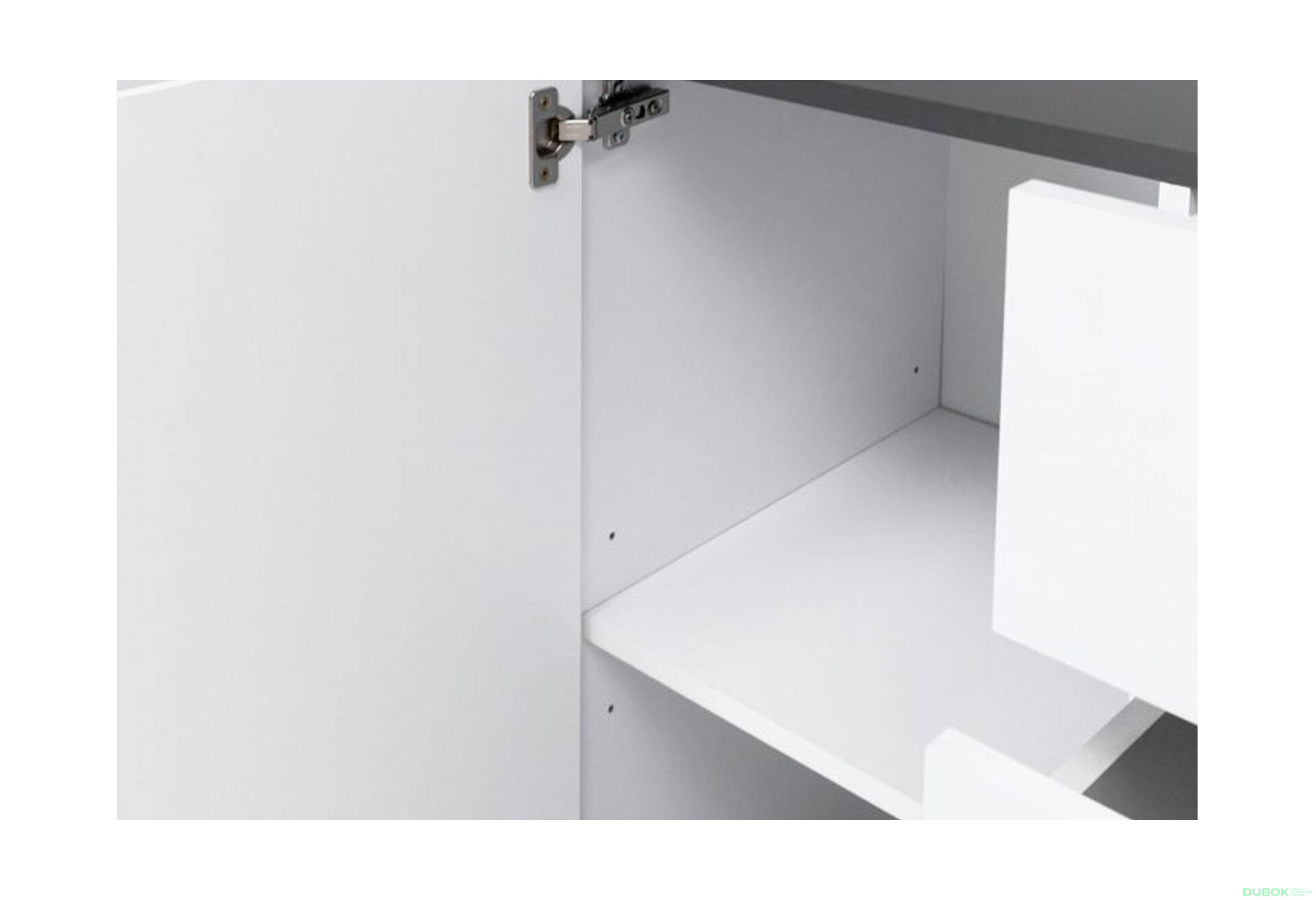 Fotografia 6 - Komoda 1dv 4šx biely supermat, antracit Duo