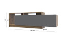 TV stolík U2 tajo / grafit drevotrieska 160x38x48 - Fotografia 8 Fotografia 8 - TV stolík U2 tajo / grafit drevotrieska 160x38x48