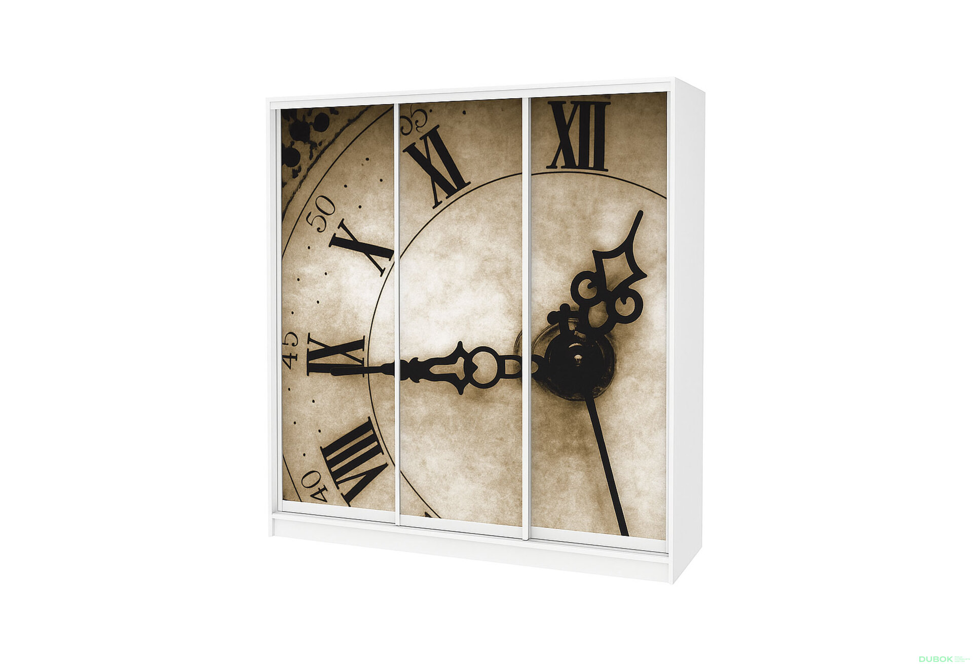 Fotografia 1 - Skriňa Rim-Veneziano 3D 2,63 m biela s fasádami fototlač F694LSR