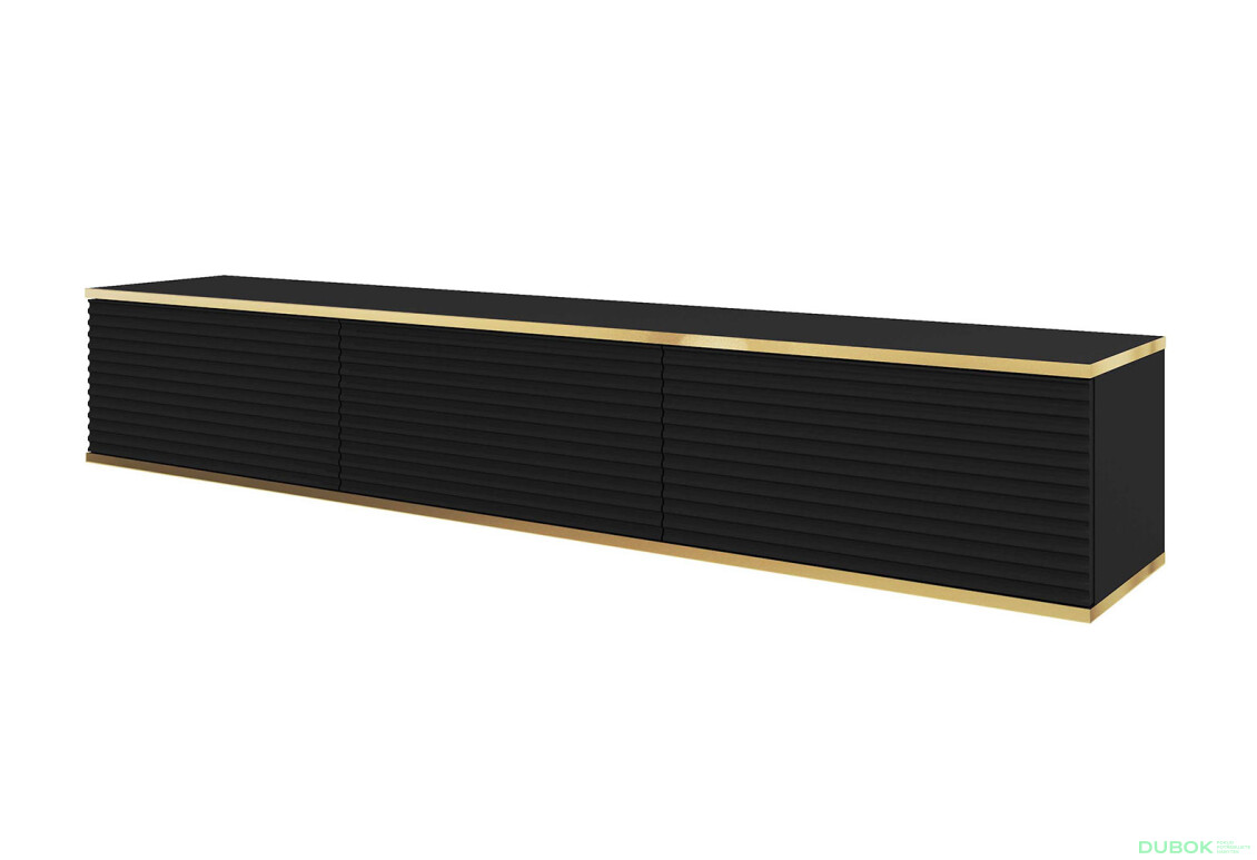 TV stolík RTV 175 MDF čierny Oro - Fotografia 1 Fotografia 1 - TV stolík RTV 175 MDF čierny Oro