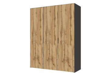 Skriňa trojdverová 150 cm Modus 3 DTD Dub Appalache Korpus Antracit BL