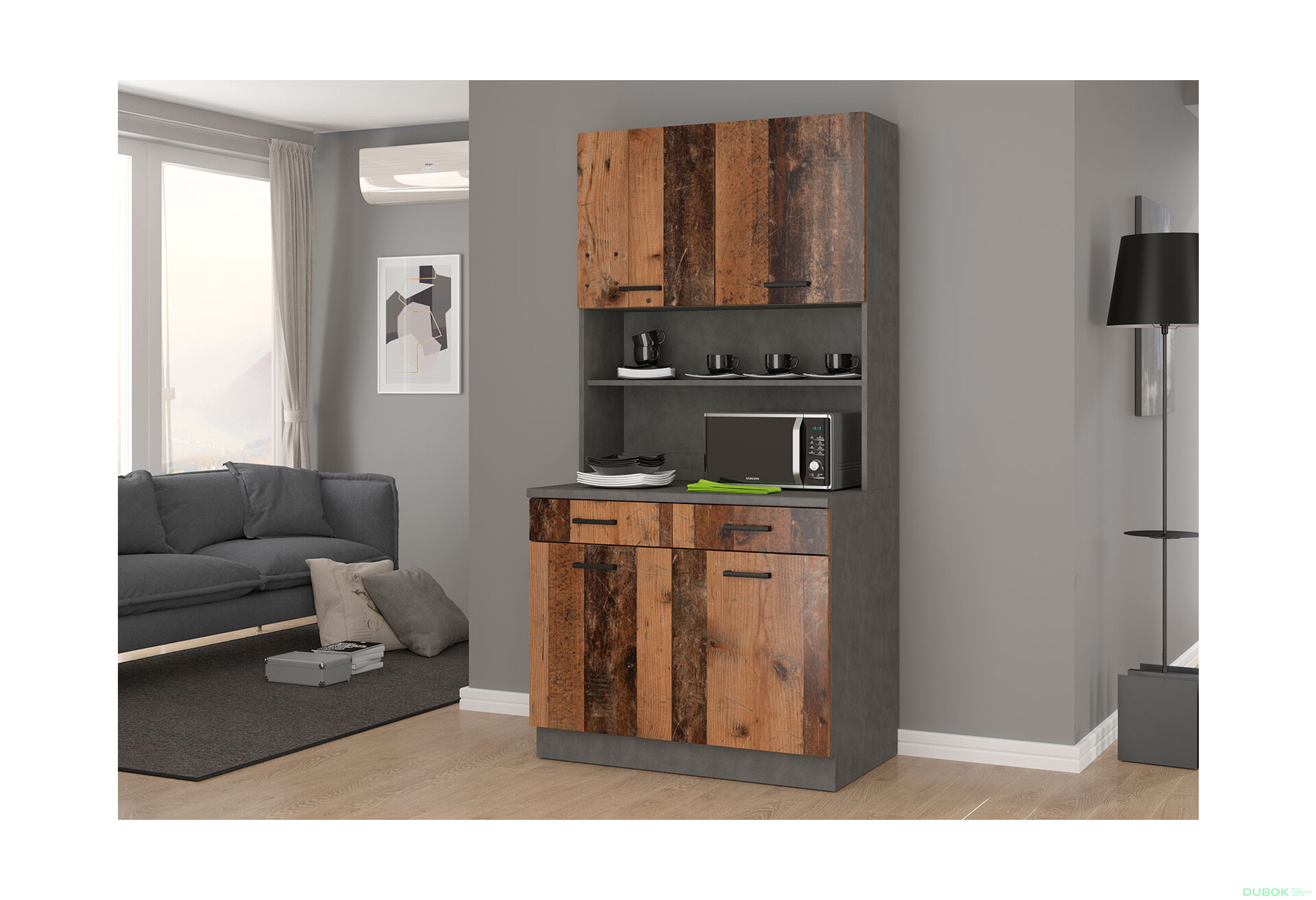 Fotografia 1 - Modulárna kuchyňa Maria Old Style / Matera, pracovná doska Matera