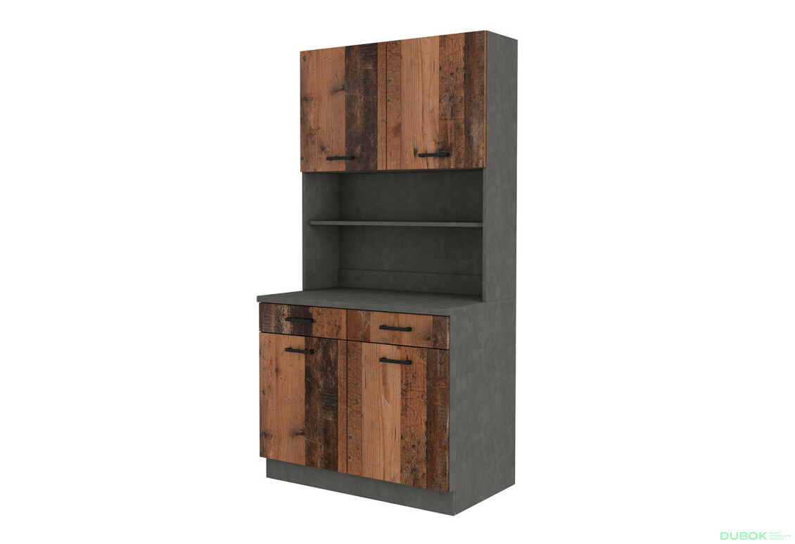 Skriňa 1.0 m Maria Old Style / Matera, pracovná doska Matera