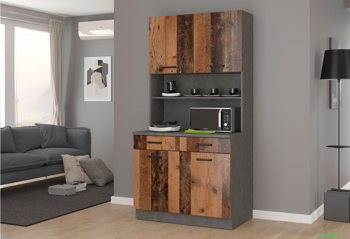 Fotografia 2 - Skriňa 1.0 m Maria Old Style / Matera, pracovná doska Matera