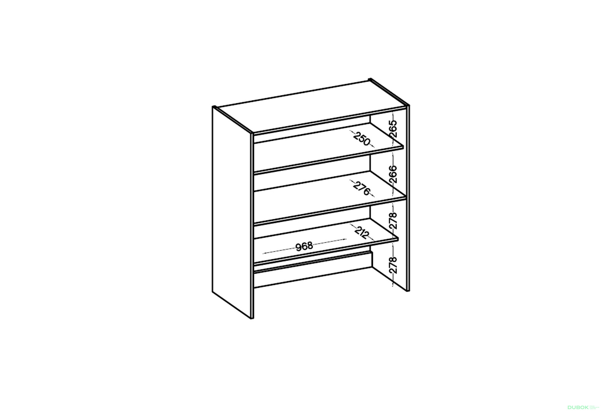 Fotografia 6 - Skriňa 1.0 m Maria Old Style / Matera, pracovná doska Matera
