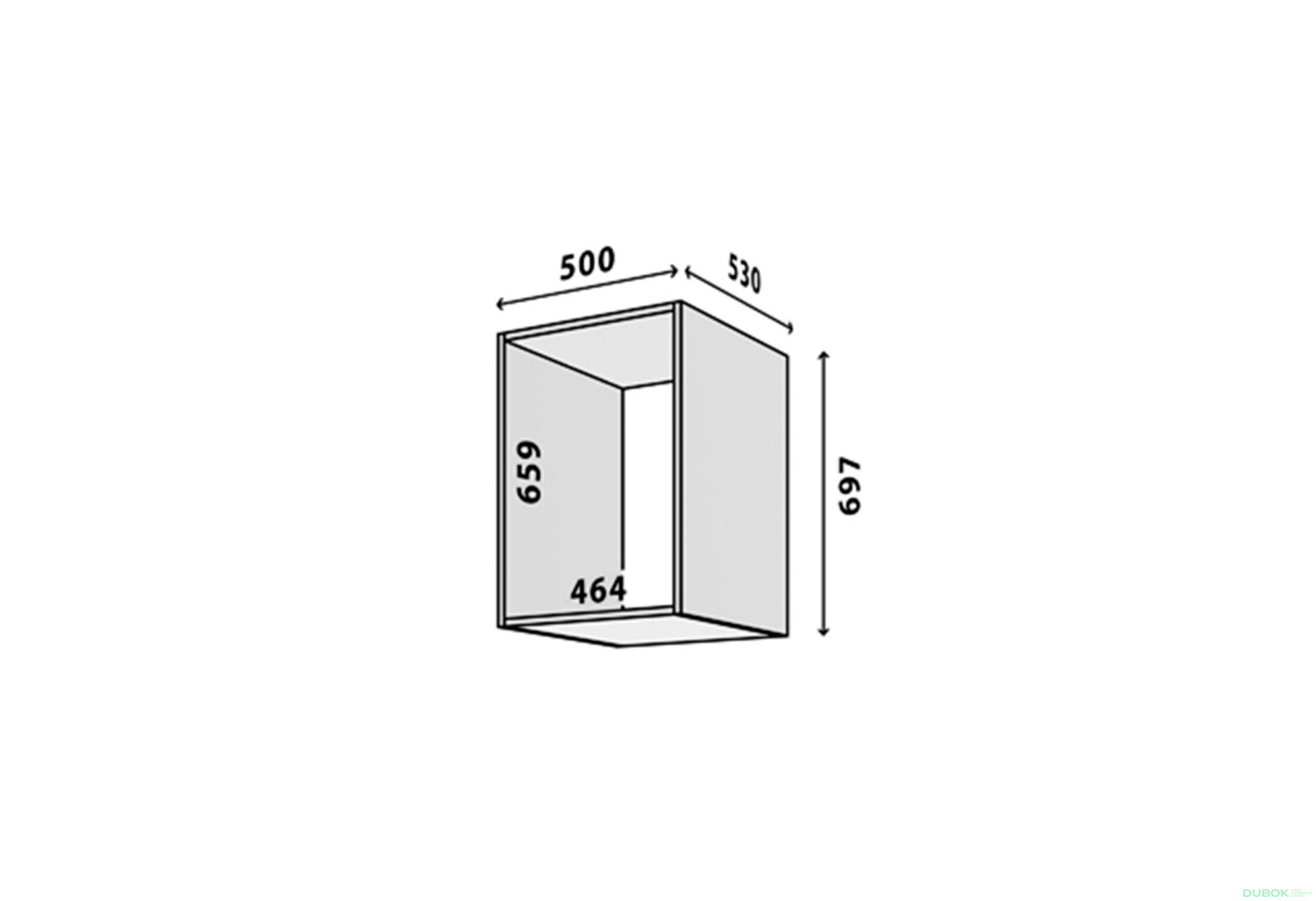 Modul №12 A-500x695 DTD 18 mm biely - Fotografia 2 Fotografia 2 - Modul №12 A-500x695 DTD 18 mm biely