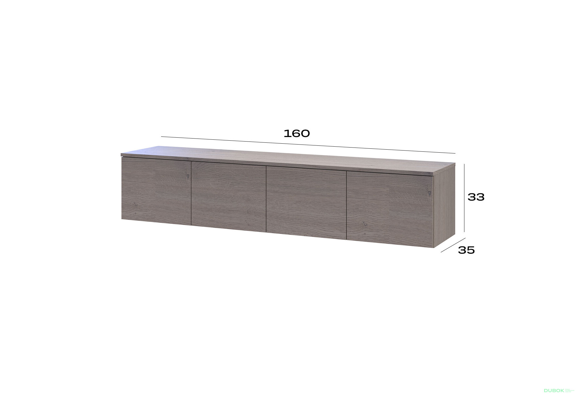 Fotografia 6 - TV stolík Levía cannolo 4dv 160x35x33
