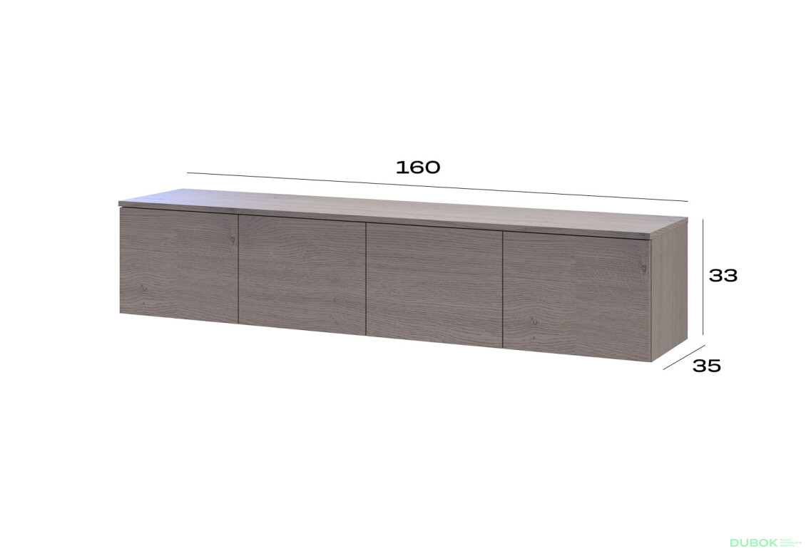 TV stolík Levía cannolo 4dv 160x35x33 - Fotografia 6 Fotografia 6 - TV stolík Levía cannolo 4dv 160x35x33