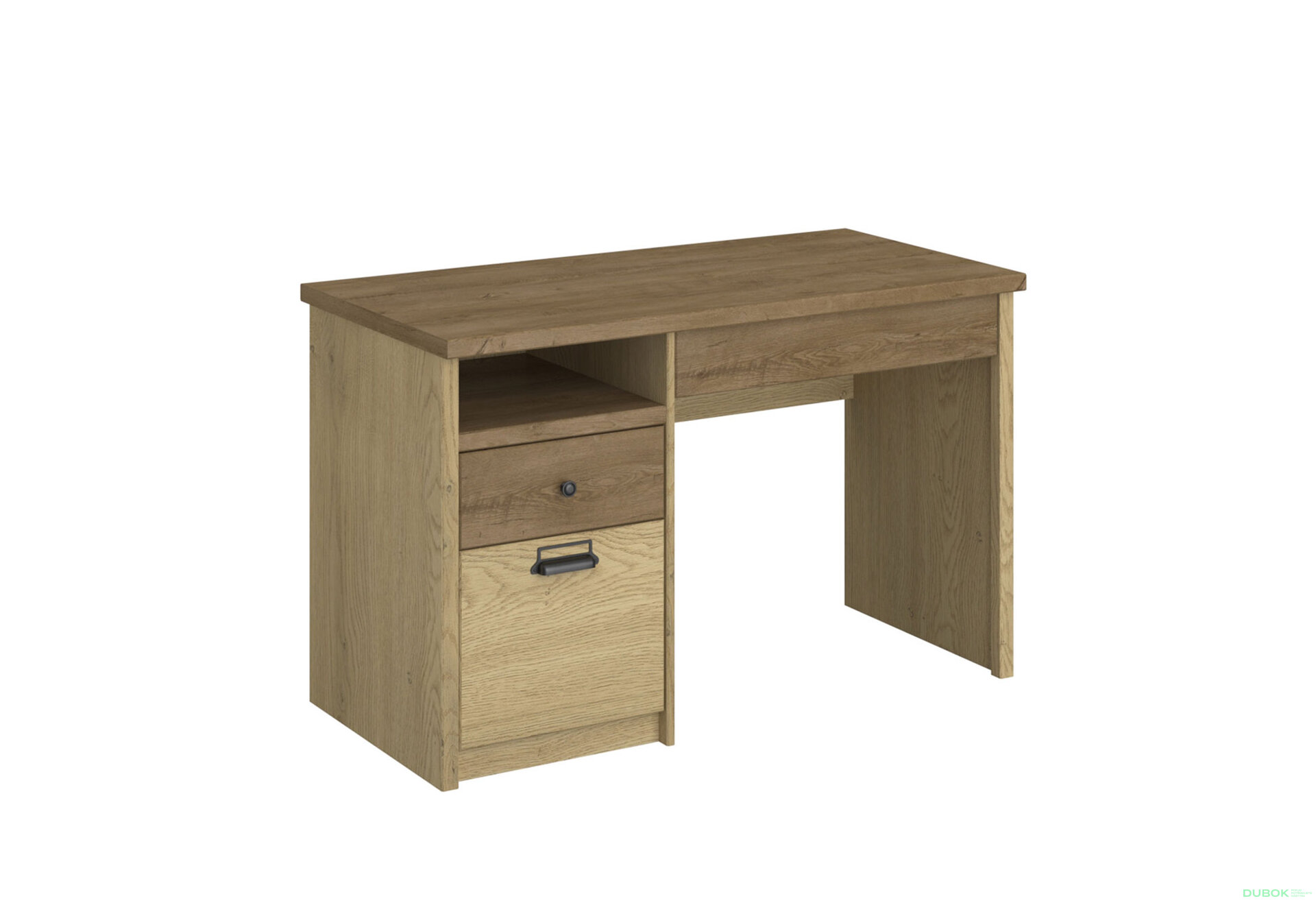 Fotografia 3 - Písací stôl 1d2s/120 dub cremona / dub lefkas Denzel