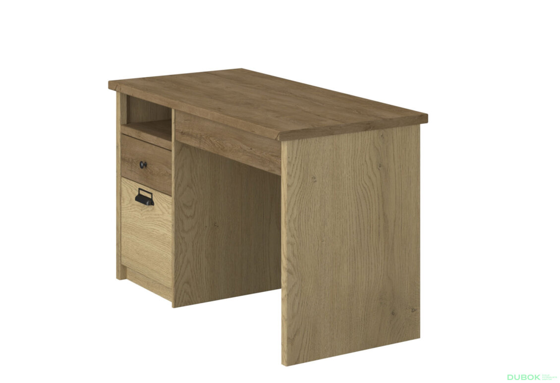 Fotografia 2 - Písací stôl 1d2s/120 dub cremona / dub lefkas Denzel