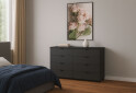 Komoda Ron 8 s 8 zásuvkami 130x38x81 grafit - Fotografia 7 Fotografia 7 - Komoda Ron 8 s 8 zásuvkami 130x38x81 grafit
