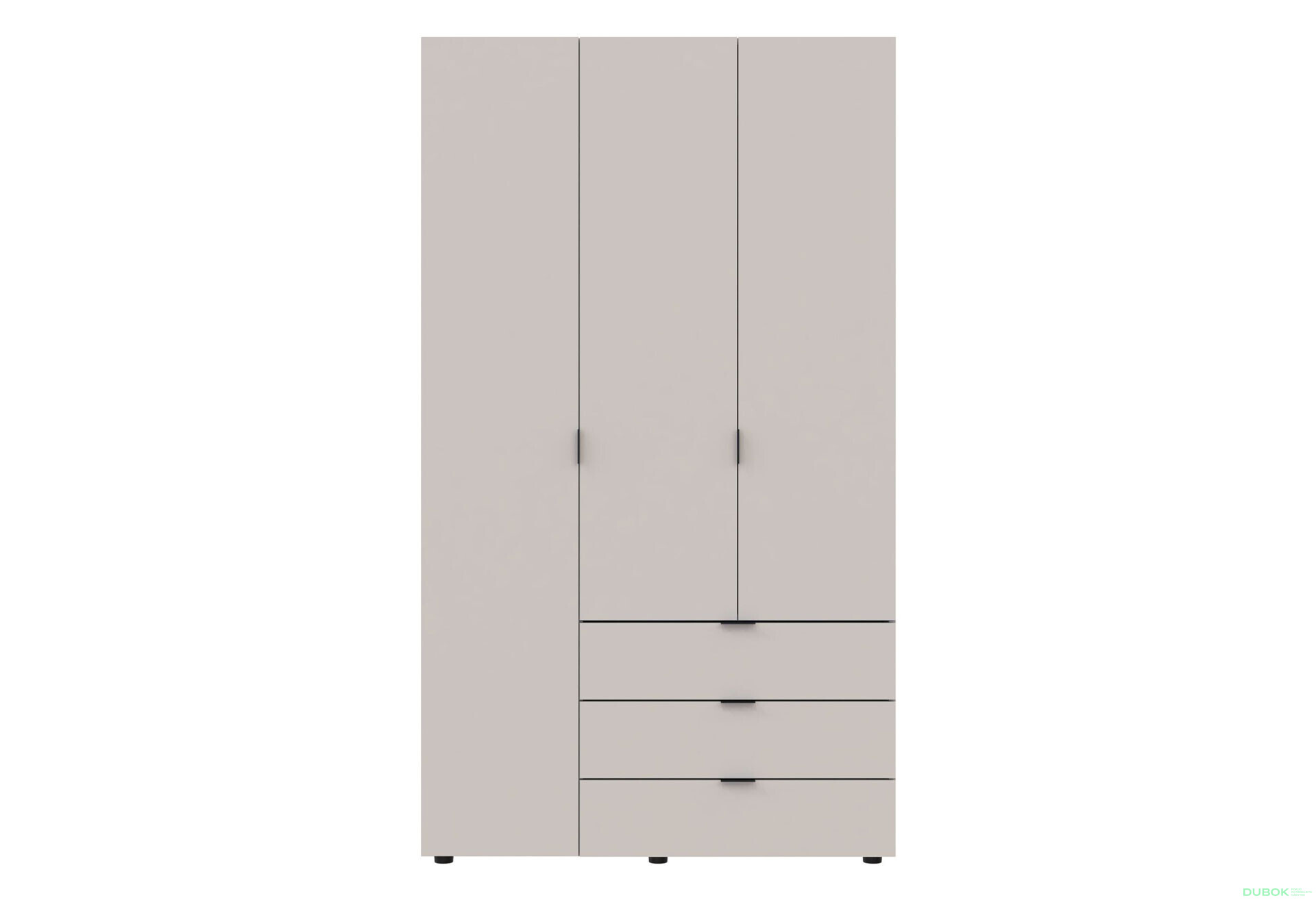 Skriňa trojdverová Gelar 116.2 cm Kašmír - Fotografia 4 Fotografia 4 - Skriňa trojdverová Gelar 116.2 cm Kašmír