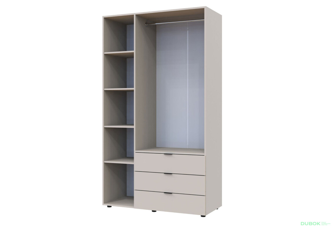 Skriňa trojdverová Gelar 116.2 cm Kašmír - Fotografia 6 Fotografia 6 - Skriňa trojdverová Gelar 116.2 cm Kašmír