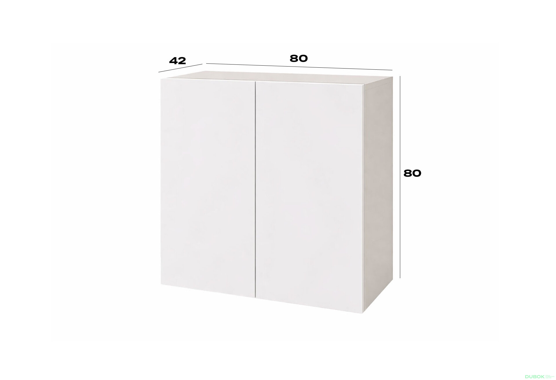 Fotografia 3 - Komoda 2D 80 cm kašmír / nymphaea alba Space