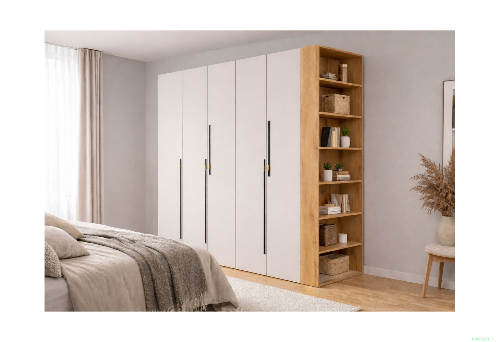 Fotografia 2 - Skriňa 5D 220 cm dub appalačský / kašmír Space