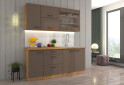 Fotografia 2 - Kuchynská zostava 1.8 m Bolonia dub artisan / truffle grey