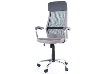 Otočné kreslo Q-336 sivé