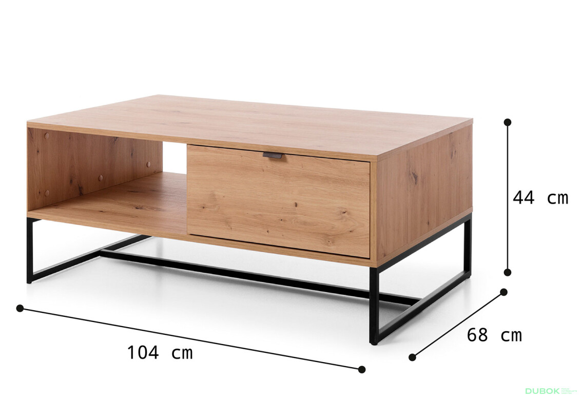 Fotografia 6 - Konferenčný stolík AL104 dub artisan Amber