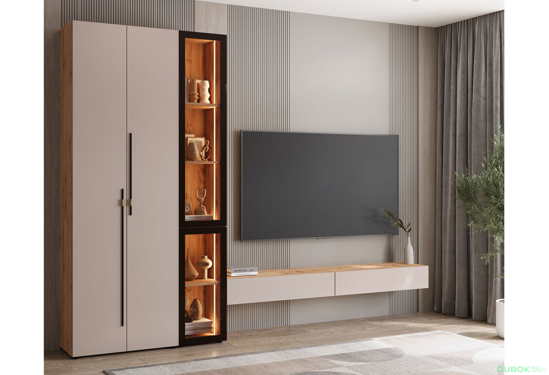 Obývacia stena 280 cm dub appalačský / kašmír Space