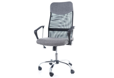 Otočné kreslo Q-025 materiál šedý
