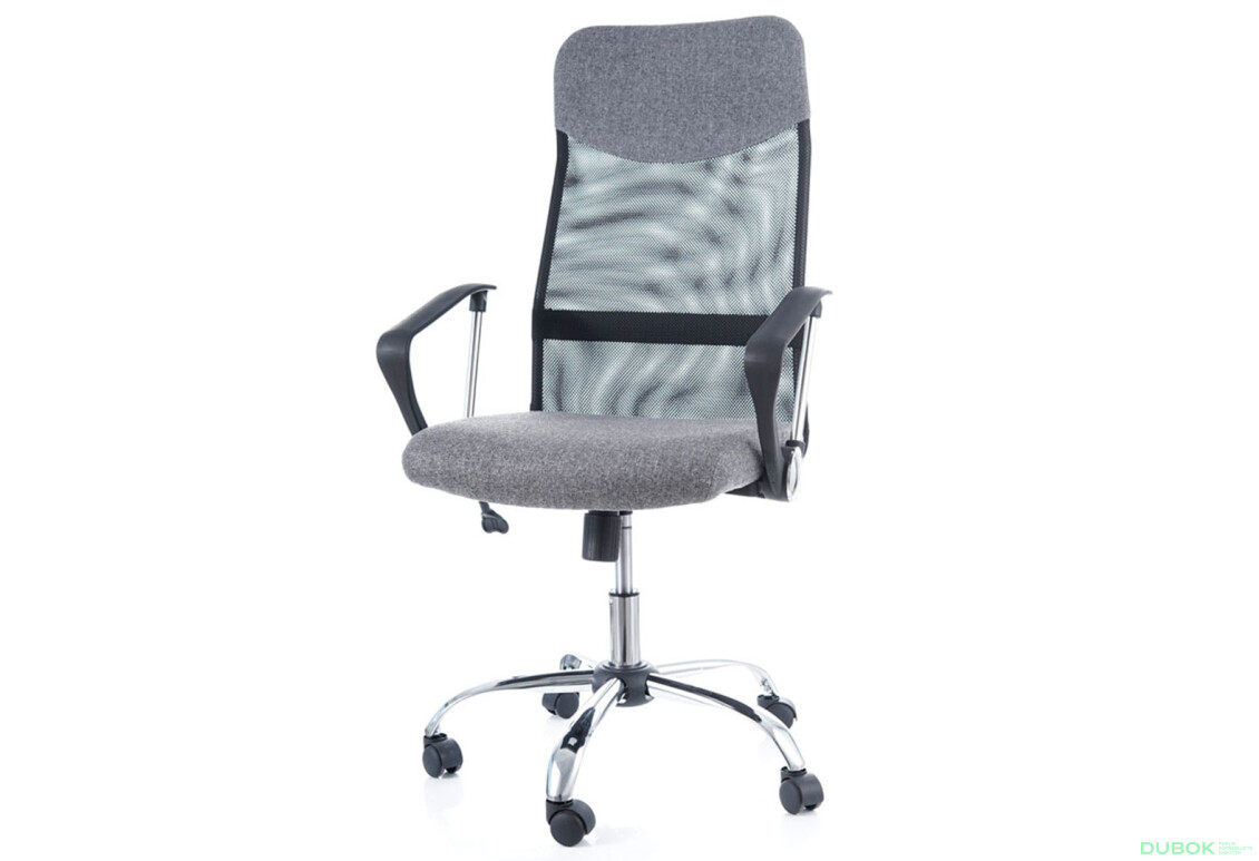 Otočné kreslo Q-025 materiál šedý