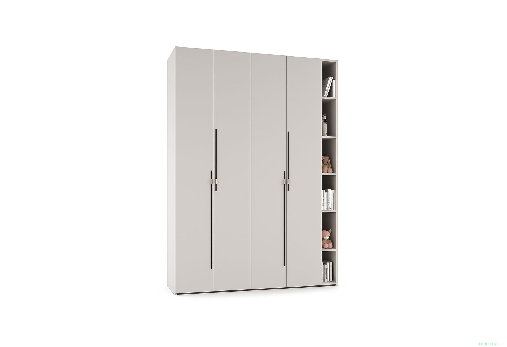 Fotografia 1 - Skriňa 4D s policami 180 cm kašmír Space