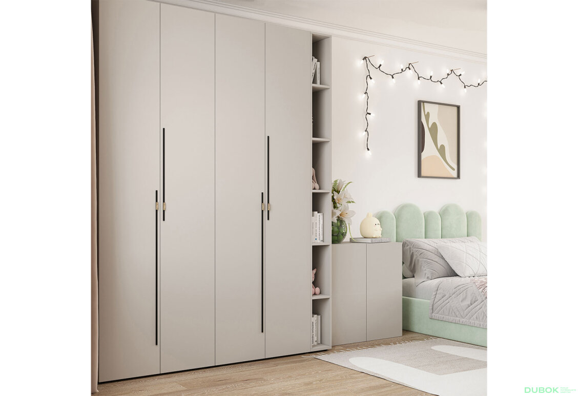 Fotografia 2 - Skriňa 4D s policami 180 cm kašmír Space