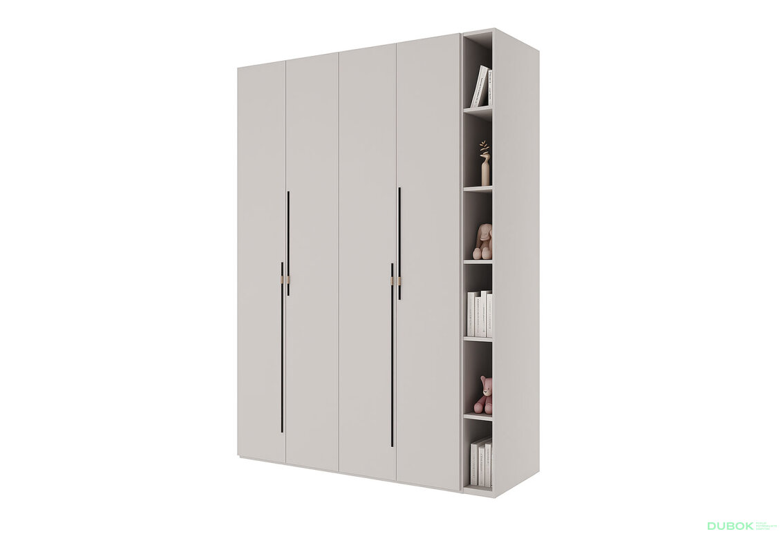 Fotografia 4 - Skriňa 4D s policami 180 cm kašmír Space