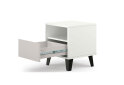 Fotografia 4 - Nočný stolík Borg 1s biely / kašmír