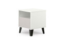 Fotografia 3 - Nočný stolík Borg 1s biely / kašmír