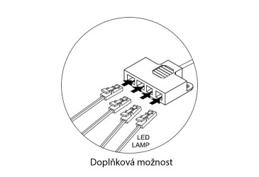 Fotografia LED pásik BC (4 x 92 cm), teplá biela farba