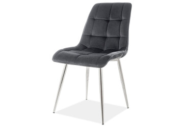 Stolička Chic Chom Velvet čierny Bluvel 19