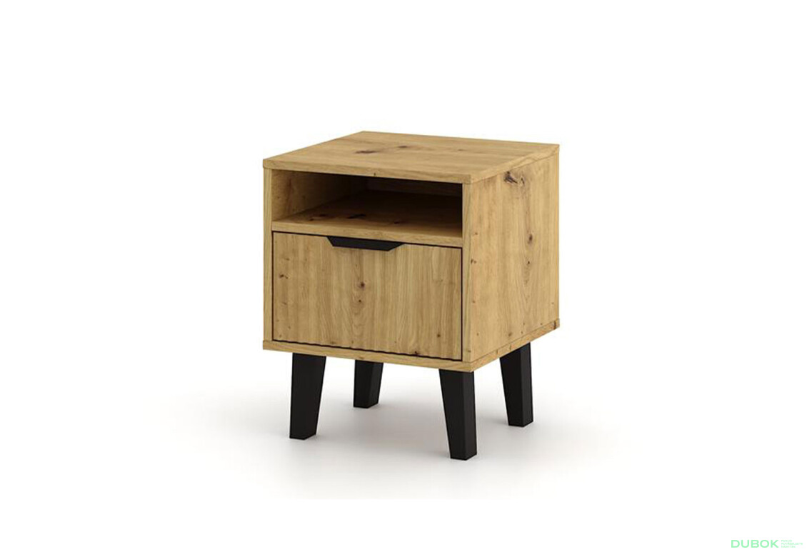 Nočný stolík Borg Duo 1S dub artisan