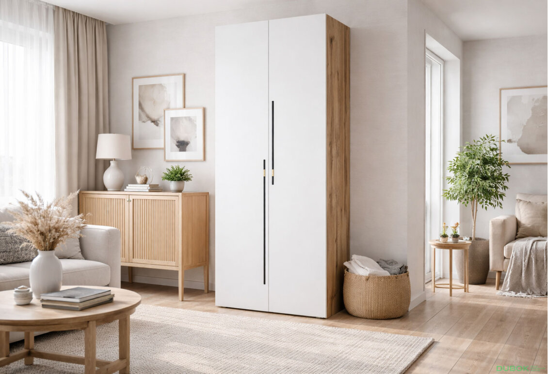 Fotografia 2 - Skriňa 2D 80 cm dub appalačský / nymphaea alba Space