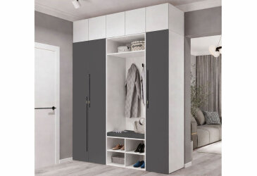 Predsieň 200 cm nymphaea alba / nymphaea alba, grafit Space