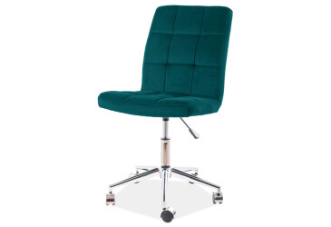 Otočné kreslo Q-020 Velvet, zelený Bluvel 78