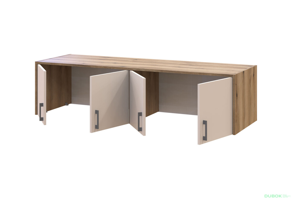 Nadstavec Rondi 4 drevotrieska 160x52x41 dub artisan / kašmír - Fotografia 4 Fotografia 4 - Nadstavec Rondi 4 drevotrieska 160x52x41 dub artisan / kašmír